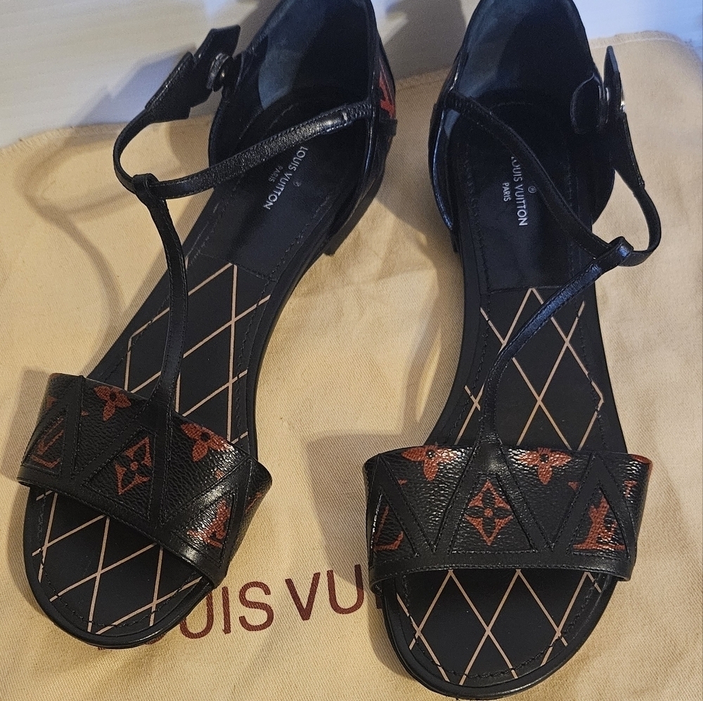 Louis Vuitton Monogram REVIVAL Sandals Shoes EURO 39
